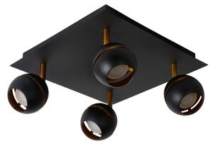 Lucide 77975/20/30 - LED bodové svietidlo BINARI 4xLED/5W/230V čierne