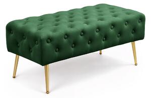 Ak furniture Taburet Monaco fľaškovozelený