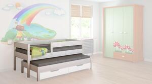 Junior 140x70 rozkladacia posteľ Farba: Biela