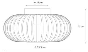 Lucide 78174/40/33 - Stropné svietidlo MANUELA 1xE27/60W/230V pr. 39,5 cm šedá