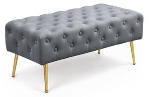 Ak furniture Taburet Monaco grafitový