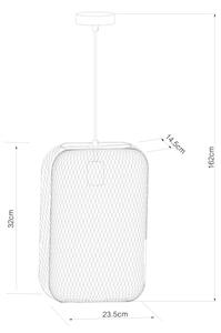 Lucide 78392/01/30 - Luster na lanku MESH 1xE27/60W/230V čierna