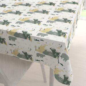 Biante Zamatový obdĺžnikový obrus Tamara TMR-031 Medvede v horách 50x100 cm