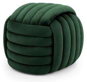 Ak furniture Taburet Nilo fľaškovozelený