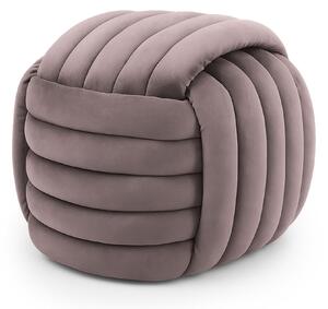 Ak furniture Taburet Nilo tmavo ružový