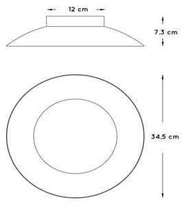 Lucide 79177/12/30 - LED Stropné svietidlo FOSKAL LED/12W/230V