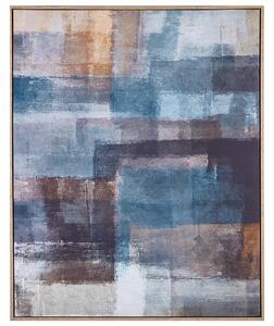 Obraz na plátne zarámovaný viacfarebný 103 x 83 cm abstraktný vzor geometrický MDF rám eklektický moderný štýl obývacia izba