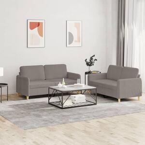 Maison Exclusive – 2-dielna sedacia súprava s vankúmi, látka v odtieni taupe
