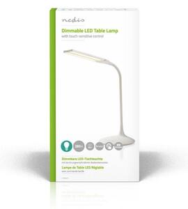 Nedis LTLG3M1WT4 - LED stmievateľná stolná lampa LED/6W/5V 2200 mAh biela