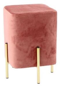 Bestent Taburetka zamatová 42x28x28cm Rose Elegance