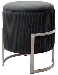 Ak furniture Taburet PURTO čierny