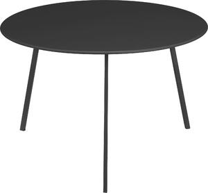 Mica Decorations Seattle – vonkajší odkladací stolík – okrúhly konferenčný stolík – stolík na kvety a kávový stolík – V38 x Ø58 cm – kov – čierny