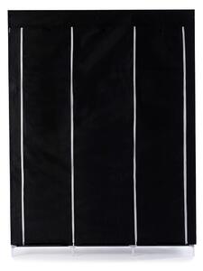 HOMEDE Textilný šatník Kuri čierny
