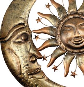 Dekorácia kovové slnko + mesiac stredná 45 cm Prodex A00672