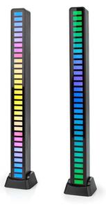 SADA 2x Nedis GALDP110BK - LED RGB Nabíjacia stolná lampa LED/250 mAh