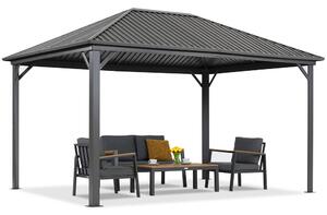 Kovový altánok Sardínia 3x4 Garden Point antracit