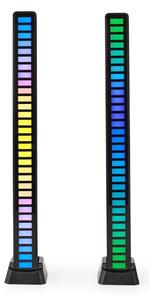 SADA 2x Nedis GALDP110BK - LED RGB Nabíjacia stolná lampa LED/250 mAh