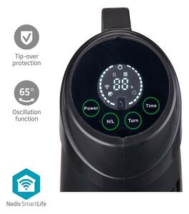 Nedis HTPA21BKW - Vonkajšie vykurovacie teleso SmartLife 600/1200W/230V Wi-Fi Tuya IP24