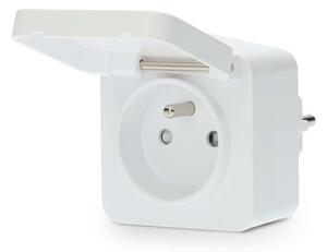 Nedis WIFIPO130EWT - Inteligentná zásuvka 3680W/230V/ Typ E/16A Wi-Fi Tuya IP44