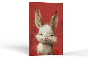 Zvieratá Hrajúci sa zajac | Obrazy Vintessia Rozmery obdĺžnik: 20x30