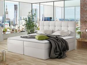 Mirjan24 Kontinentálna posteľ Hannah, Dostupné poťahy: ekokoža Soft 017 (biela), Rozmer postele: 160x200 5903211013041