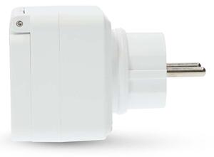 Nedis WIFIPO130EWT - Inteligentná zásuvka 3680W/230V/ Typ E/16A Wi-Fi Tuya IP44