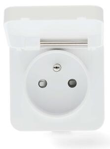 Nedis WIFIPO130EWT - Inteligentná zásuvka 3680W/230V/ Typ E/16A Wi-Fi Tuya IP44