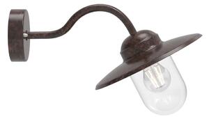 Nordlux - Vonkajšia nástenná lampa LUXEMBOURG 1xE27/60W/230V IP54 hnedá/patina