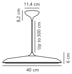 DFTP by Nordlux - LED Stmievateľný luster na lanku ARTIST LED/24W/230V pr. 40 cm medená