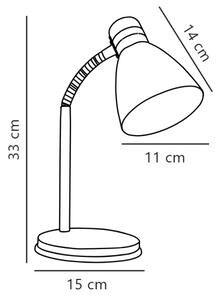 Nordlux - Stolná lampa CYCLONE 1xE14/15W/230V biela