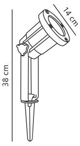 Nordlux - Vonkajšie bodové svietidlo SPOTLIGHT 1xGU10/35W/230V IP54