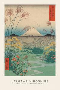 Umelecká tlač Ōtsuki Plain in Kai Province (Japanese Spring Landscape) - Utagawa Hiroshige, (26.7 x 40 cm)