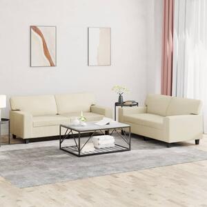 Maison Exclusive – 2-dielna sedacia súprava v krémovej farbe z umelej koe