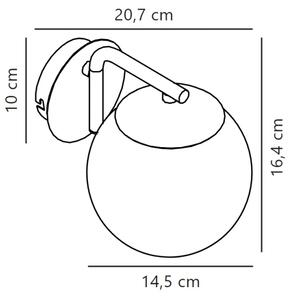 Nordlux - Nástenná lampa GRANT 1xE14/40W/230V čierna