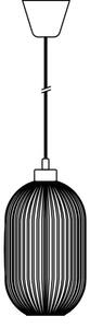 Nordlux - Luster na lanku MILFORD 1xE27/40W/230V pr. 20 cm