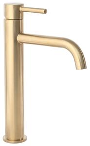 Umývadlová batéria Rea LUNGO Brush Gold vysoká