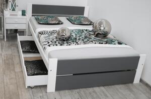 Manželská posteľ LEA s roštom | 160 x 200 cm Farba: Sivá