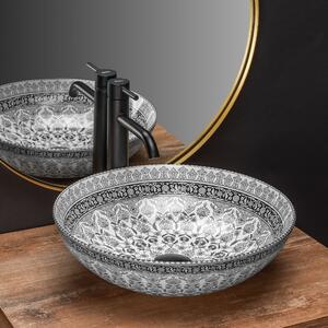 Umyvadlo na desku Rea ARTE Dark Grey