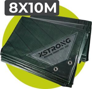Xstrong Pro 300 - Plachta - 8x10 - Zelená - Vodotesná a odolná voči UV žiareniu - 3-vrstvová krížom laminovaná plachta