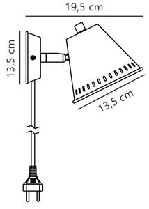 Nordlux - Nástenné bodové svietidlo PINE 1xGU10/15W/230V