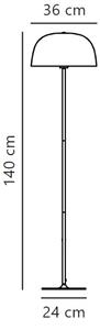 Nordlux - Stojacia lampa CERA 1xE27/60W/230V zlatá