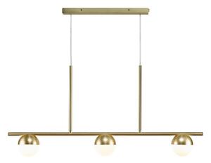 Nordlux - Luster na lanku CONTINA 3xG9/5W/230V mosadz