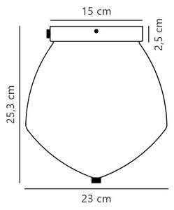 Nordlux - Stropné svietidlo ORBIFORM 1xE27/40W/230V zlatá
