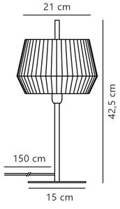 Nordlux - Stolná lampa DICTE 1xE14/40W/230V béžová/čierna