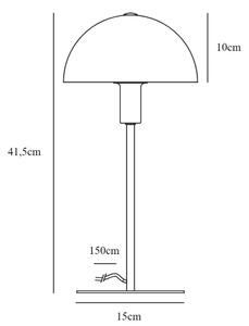 Nordlux - Stolná lampa ELLEN 1xE14/40W/230V zlatá/biela