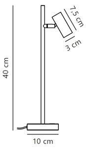 Nordlux - LED Stmievateľná stolná lampa OMARI LED/3,2W/230V biela