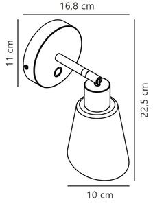 Nordlux - Nástenné bodové svietidlo MOLLI 1xE14/25W/230V