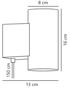Nordlux - LED Stmievateľné nástenné svietidlo MONA LED/10W/230V CRI 90