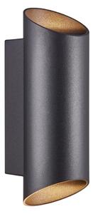 Nordlux - Vonkajšie nástenné svietidlo NICO 2xGU10/35W/230V IP54 čierna