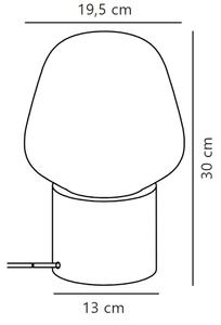 Nordlux - Stolná lampa CHRISTINA 1xE27/25W/230V betón/šedá